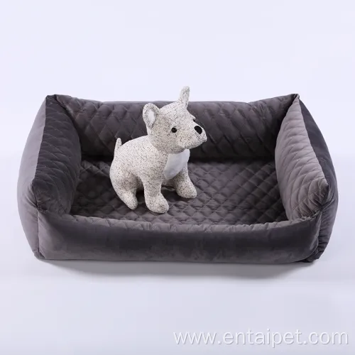 Pet Durable Retangular Bolster Beds Removeable Dog Beds
